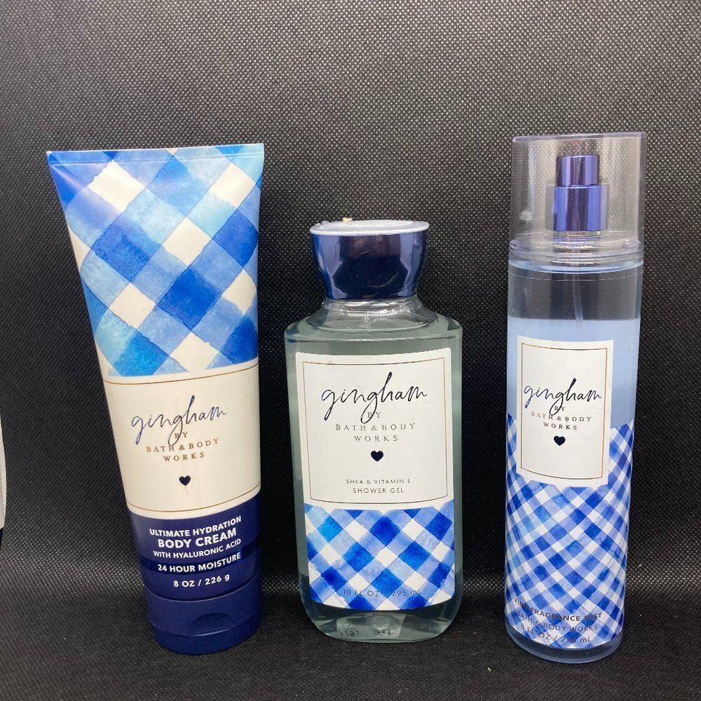 New set of “Gingham" by Bath and Body Works